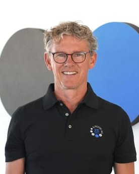 Thorsten Lenk, Gründer und Vorstand der 5 POINT AG, in den Räumen des Unternehmens in Darmstadt