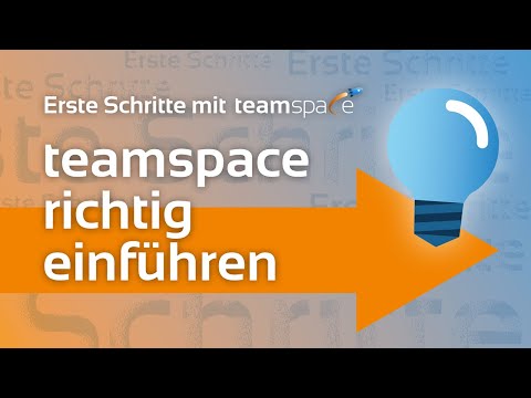 Video-Vorschaubild: teamspace richtig im Unternehmen einführen